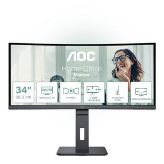 AOC  CU34P3CV écran plat de PC 86,4 cm (34") 3440 x 1440 pixels UltraWide Quad HD LED Noir 