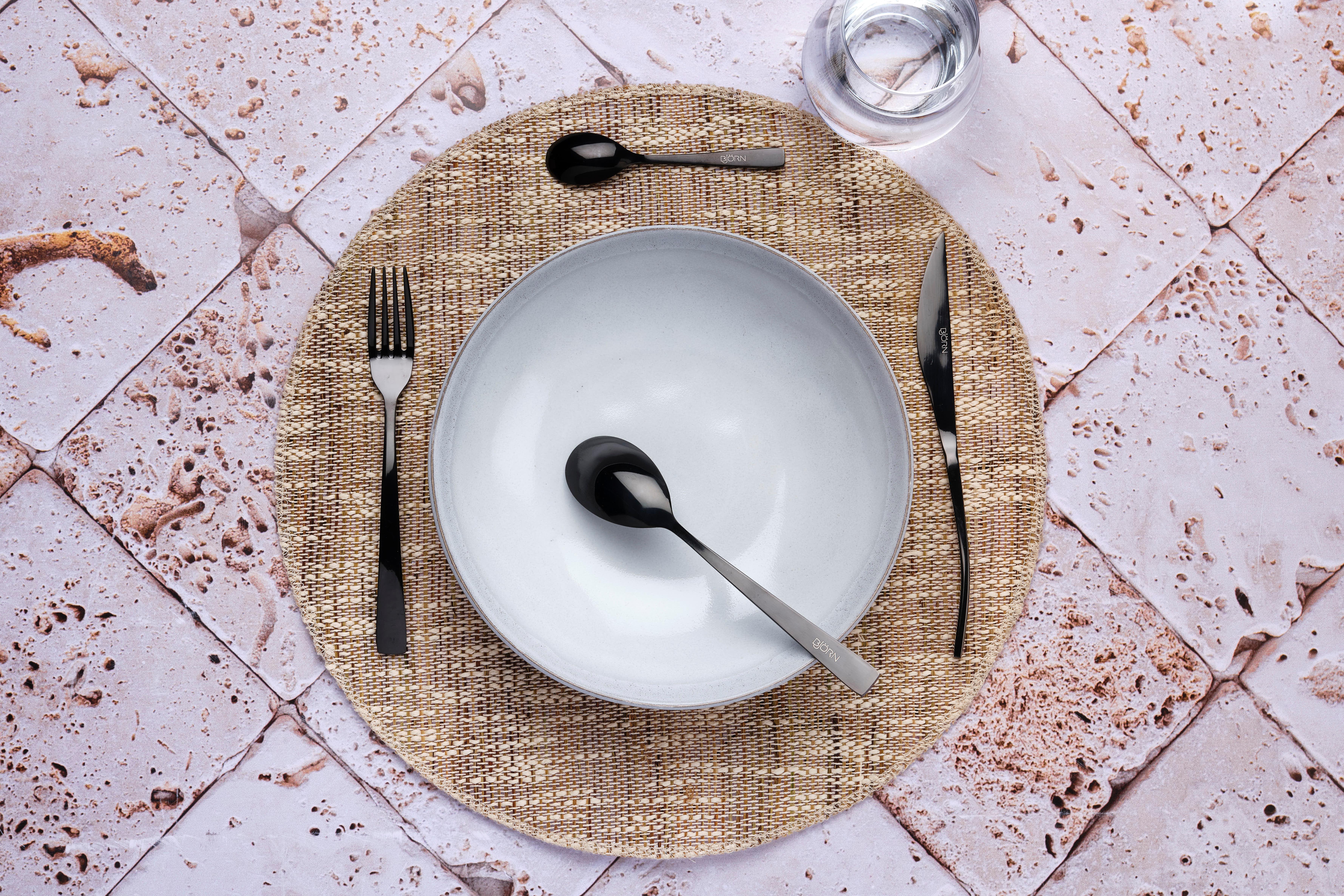 BJÖRN Set posate 24 pezzi OGLU - Nero  