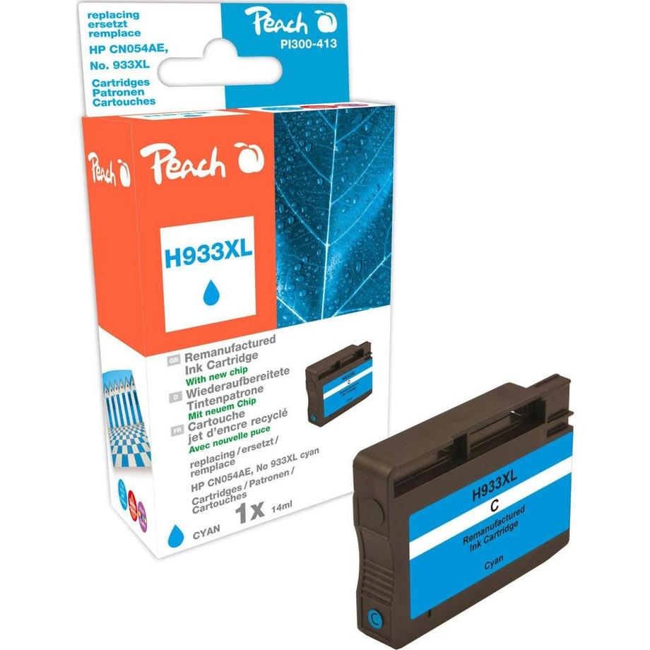 Peach  PI300-413 HC kompatibel zu HP No. 933XL, CN054AE - cyan 
