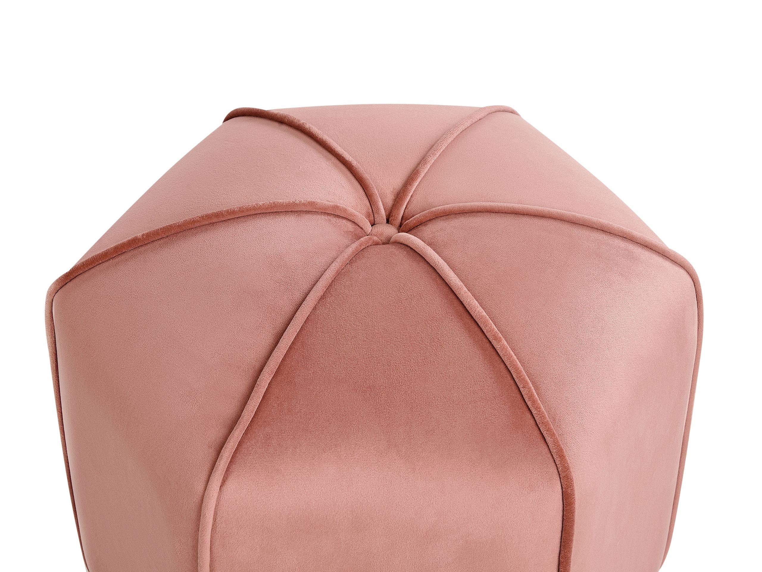 Beliani Pouf aus Samtstoff Retro WISHEK  