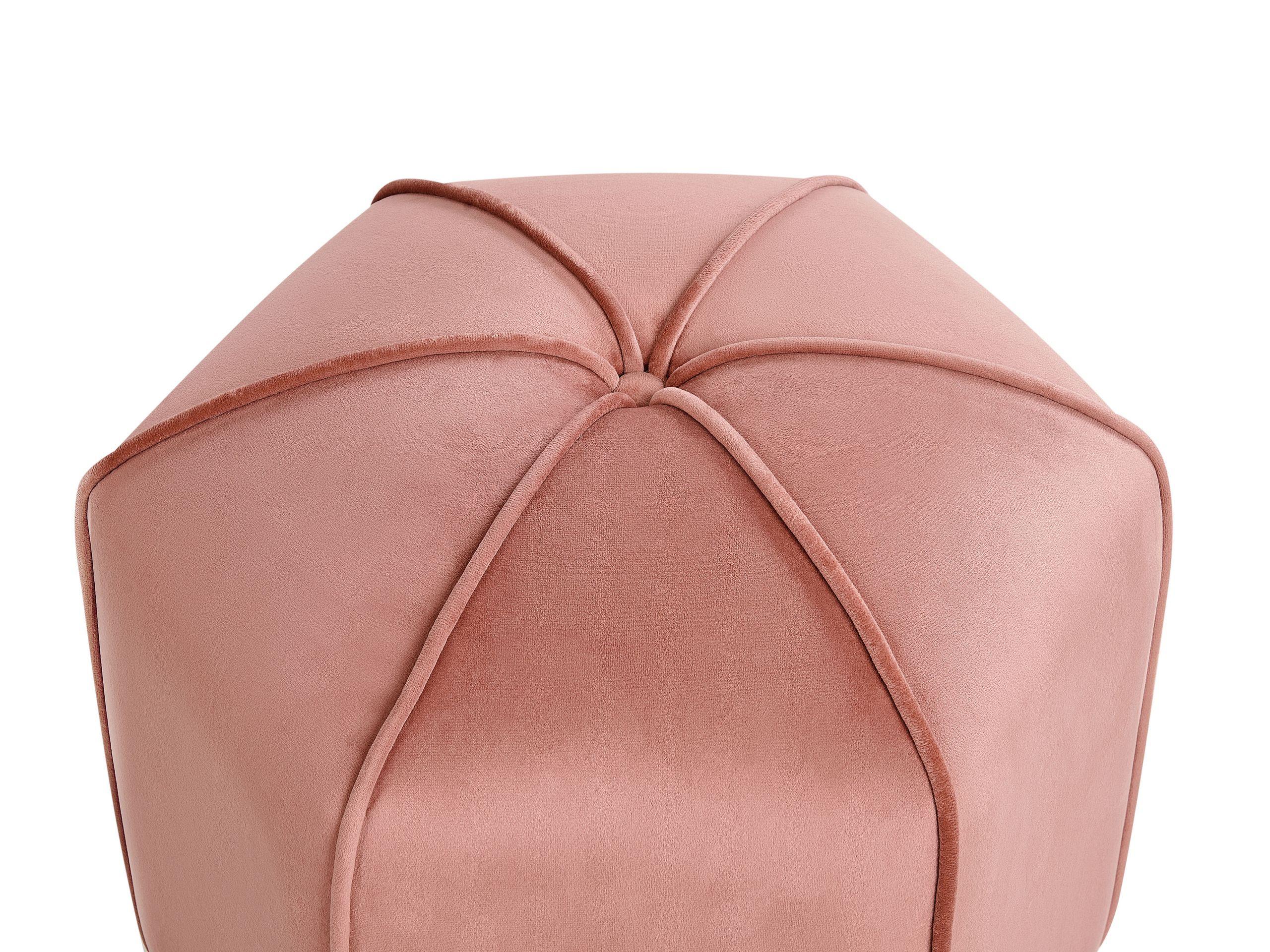 Beliani Pouf en Velours Moderne WISHEK  