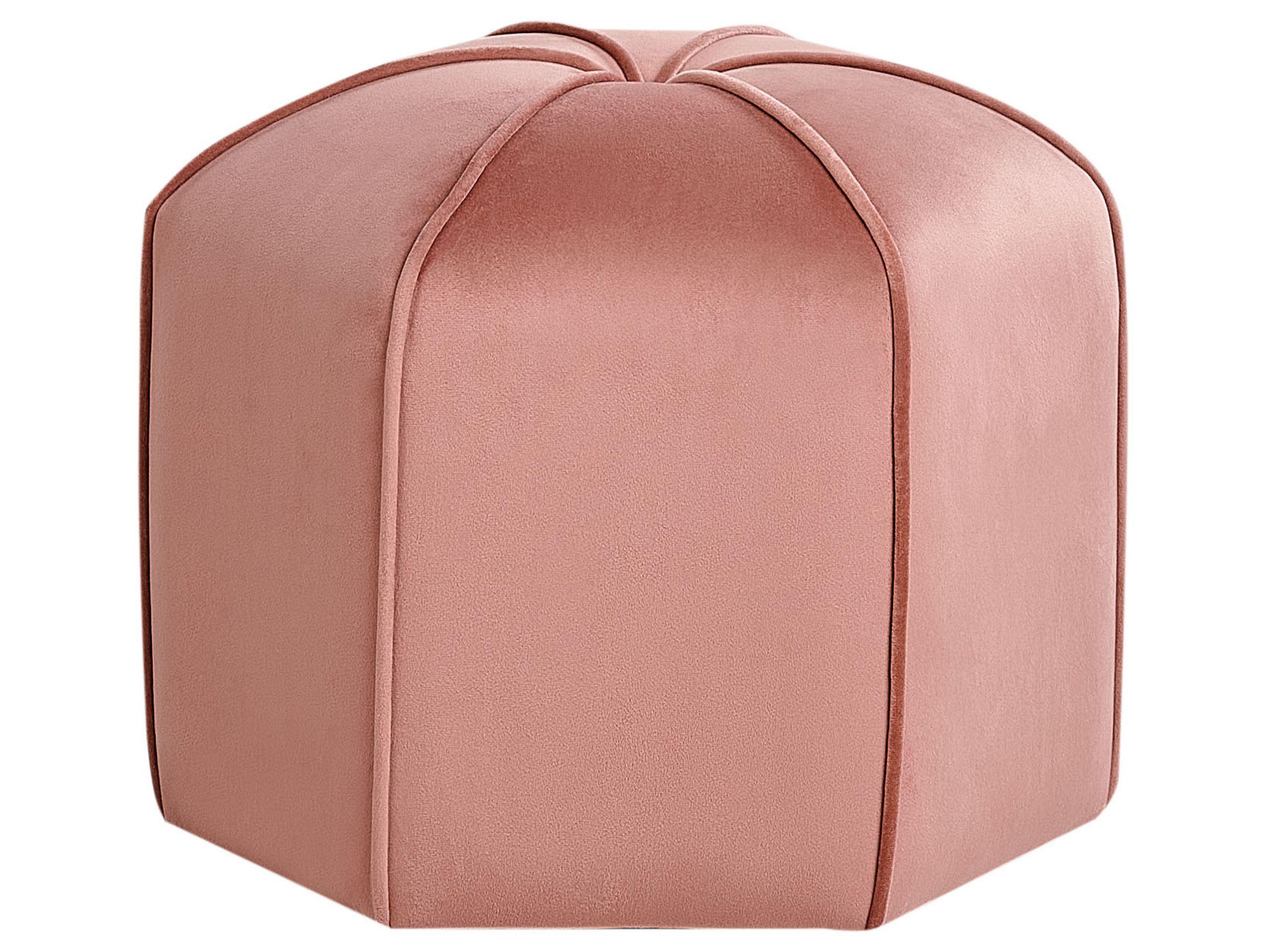 Beliani Pouf aus Samtstoff Retro WISHEK  