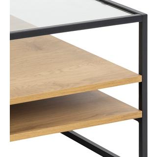 mutoni Tavolino Randall in vetro naturale trasparente 80x80  