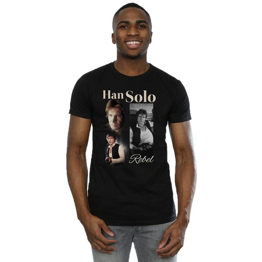 STAR WARS Han Solo Rebel T-shirt stile anni '90  