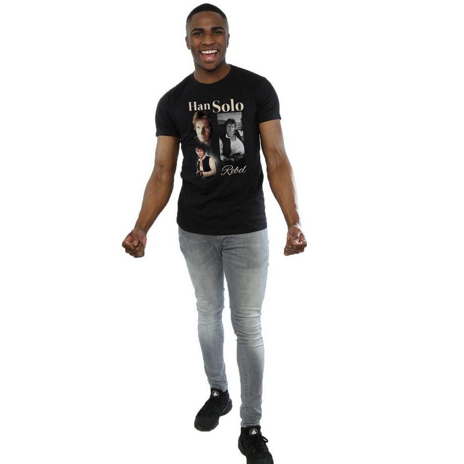 STAR WARS Han Solo Rebel T-shirt stile anni '90  
