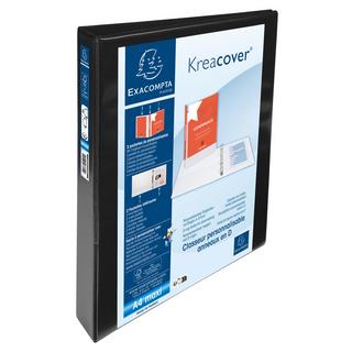 Exacompta Classeur PP personnalisable Kreacover - 4 anneaux en D 30mm - A4 maxi - x 10  