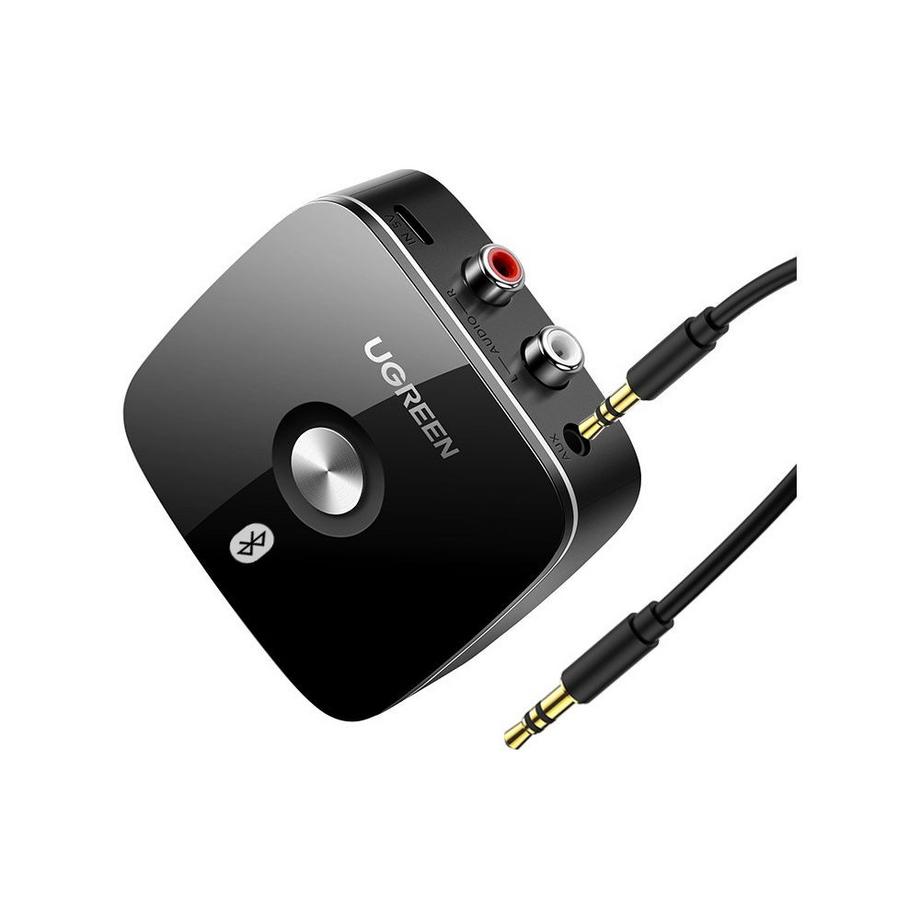 UGREEN  Ricevitore adattatore Ugreen Bluetooth 5.1 aptX 2RCA / mini jack da 3,5 mm - Nero 