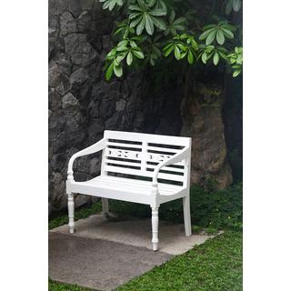 mutoni Panca da giardino Moyo mogano bianco 100  