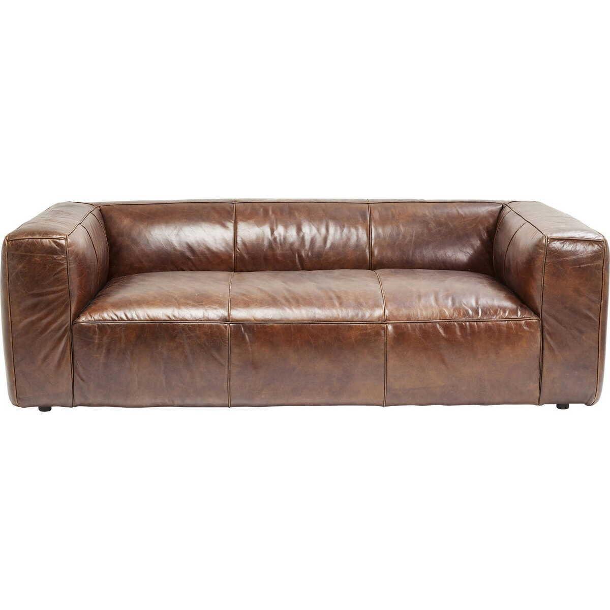 KARE Design Vintage Leder Sofa Cubetto 2.5 Sitzer  