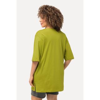 Ulla Popken  T-shirt dalle linee morbide con scollo a V e mezze maniche 