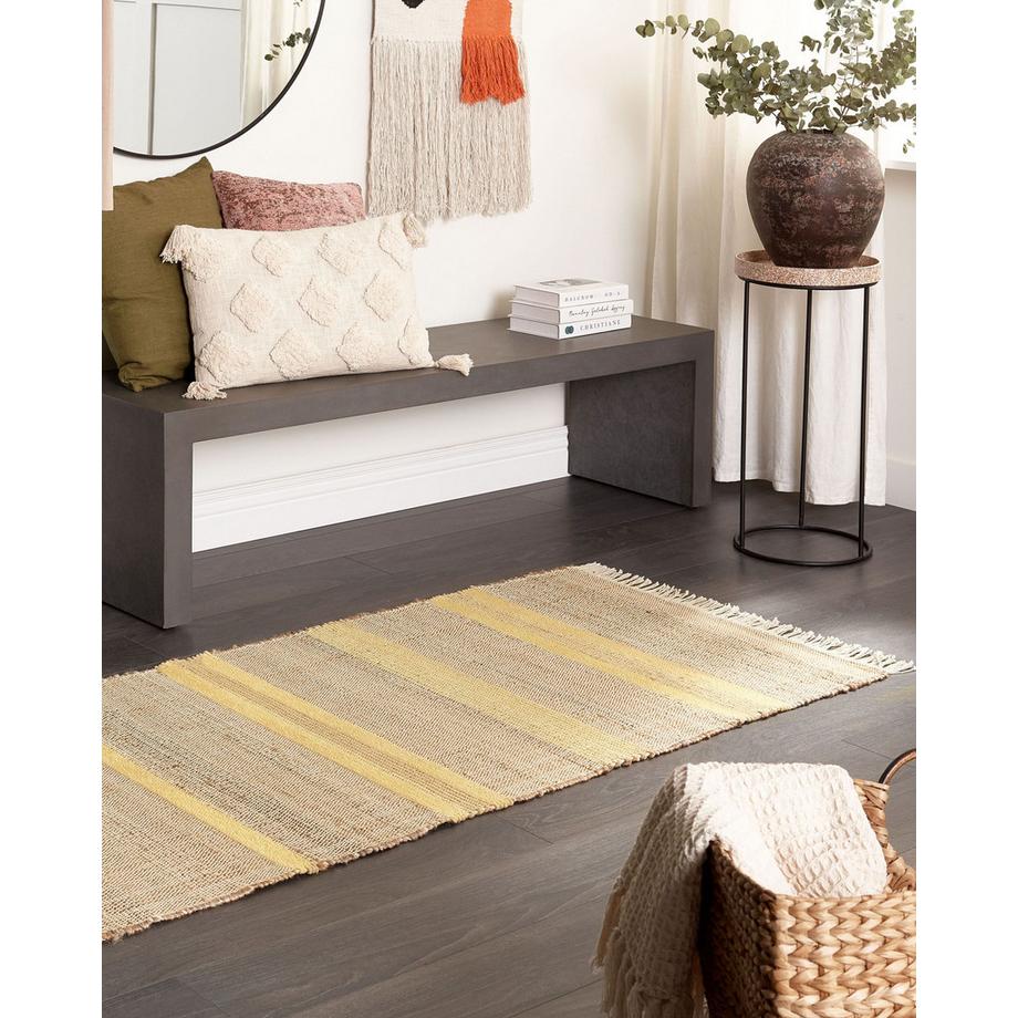 Beliani Tappeto en Iuta Boho TALPUR  