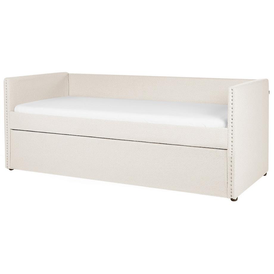 Beliani Ausziehbett aus Bouclé  TROYES  