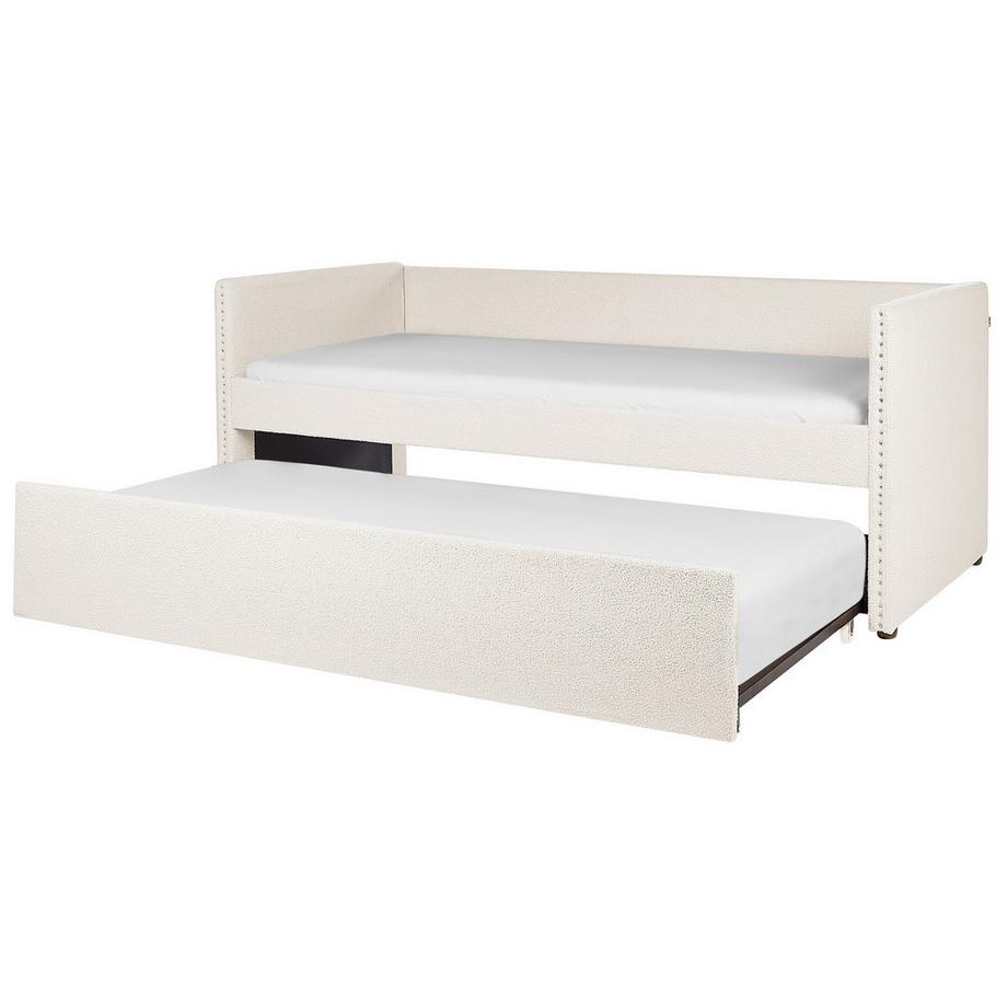 Beliani Ausziehbett aus Bouclé  TROYES  