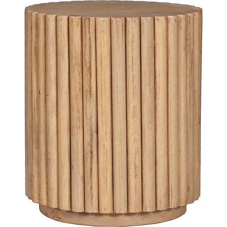mutoni Table d&#039;appoint Piccard bois de manguier naturel 40  