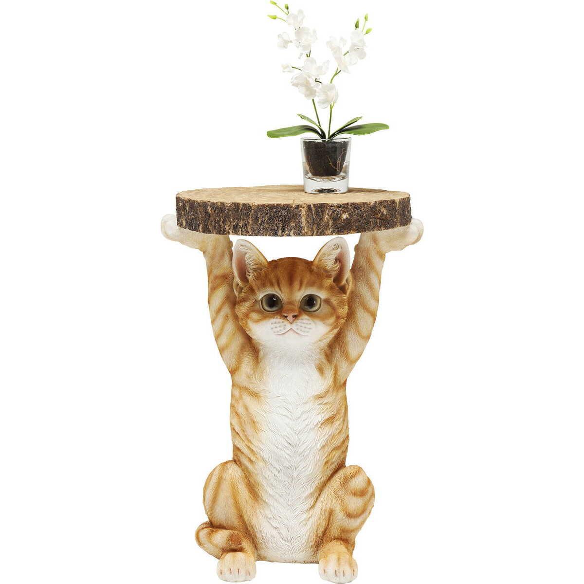 KARE Design Table d&#039;appoint Animal Ms Cat Ø33cm  
