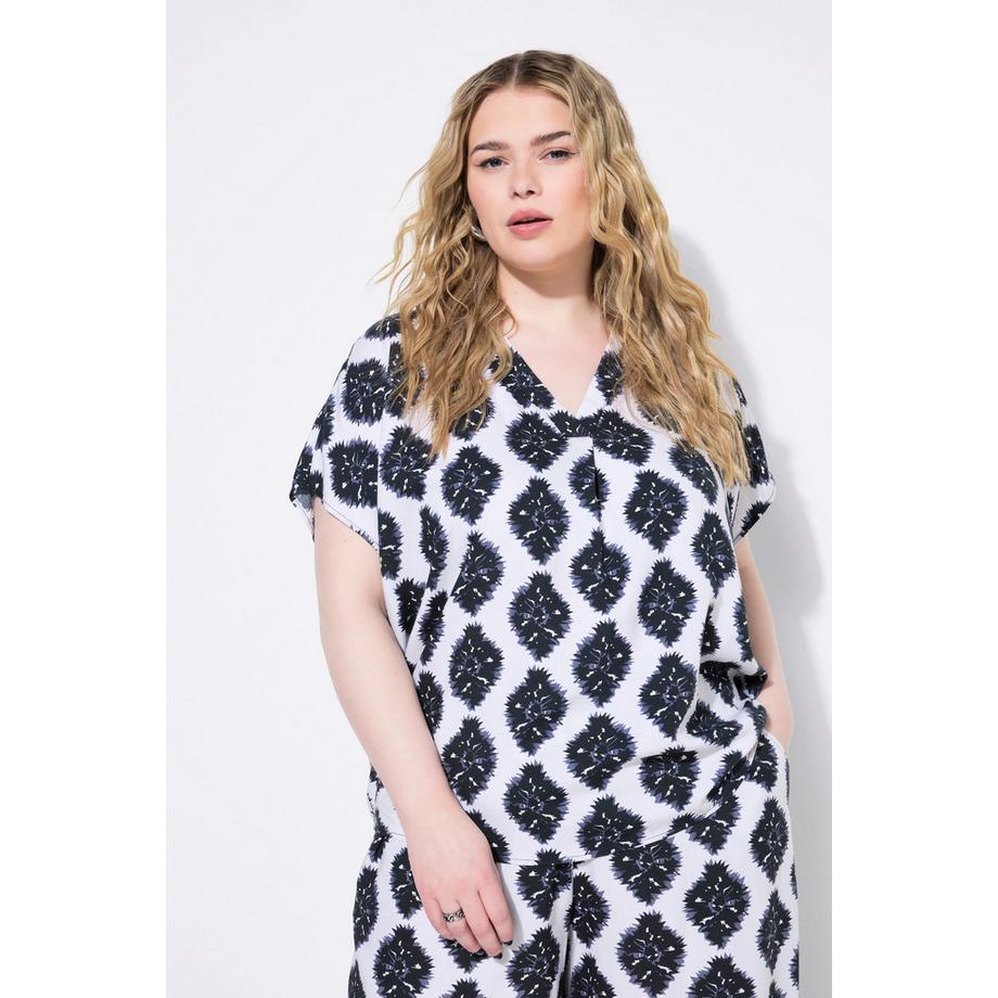 Studio Untold Oversized Alloverprint Blusenshirt  
