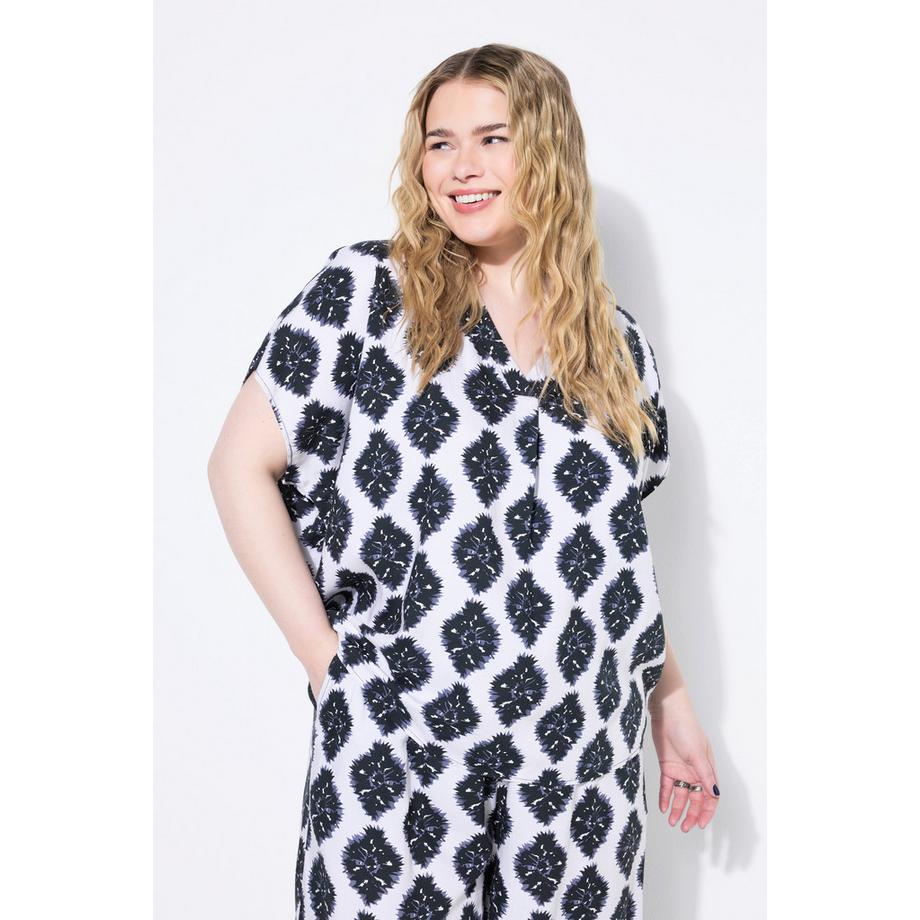 Studio Untold Oversized Alloverprint Blusenshirt  