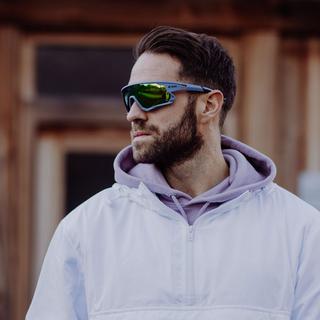 YEAZ  SUNRISE Sport-Sonnenbrille Cyan Blue/Green 