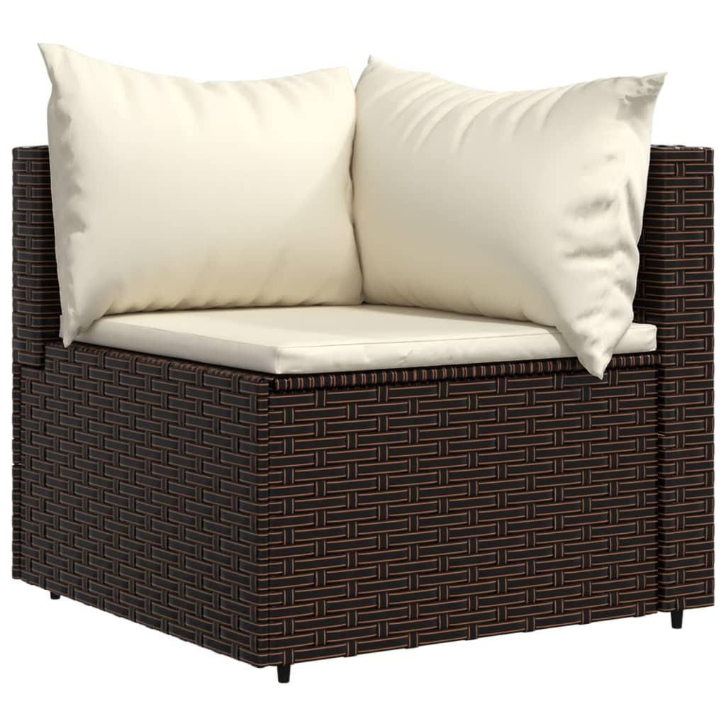 VidaXL Ecksofa poly-rattan  