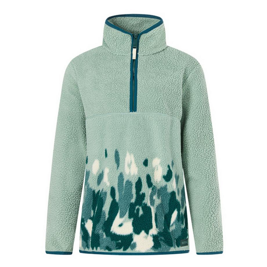 Frankie Fleeceoberteil, Mit Halbem Reißverschluss, Teddyfleece
