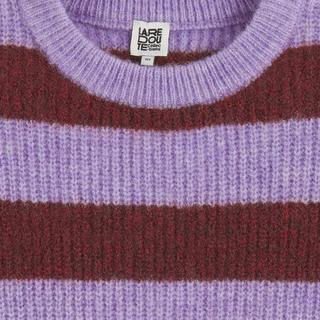 La Redoute Collections  Gestreifter Rundhals-Pullover aus rustikalem Strick 