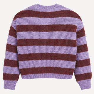 La Redoute Collections  Gestreifter Rundhals-Pullover aus rustikalem Strick 