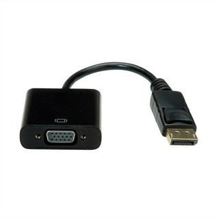 Value  Value 12.99.3136 câble vidéo et adaptateur 0,2 m VGA (D-Sub) DisplayPort Noir 