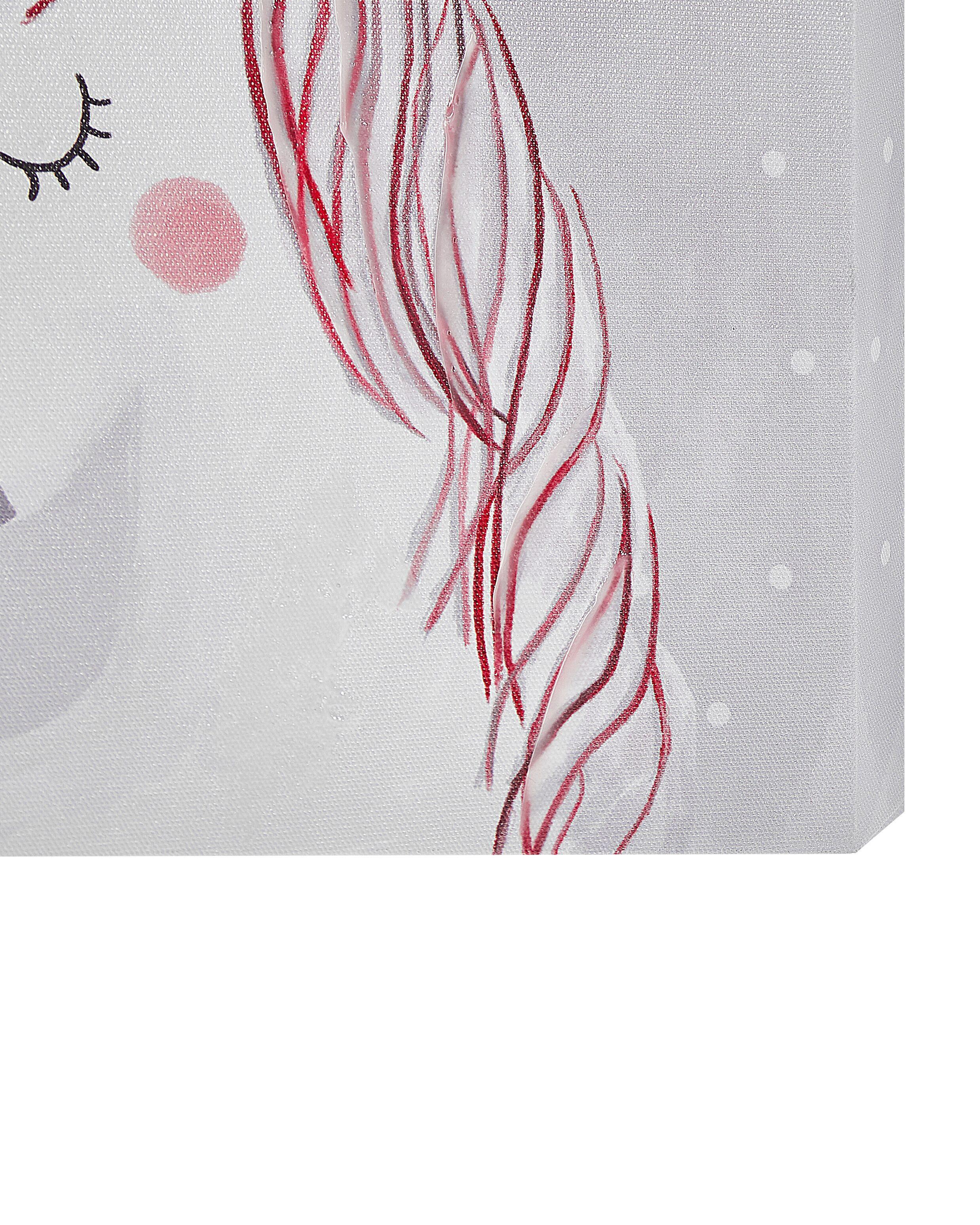 Beliani Lot de 3 toiles en Tissu Moderne TIMIA  