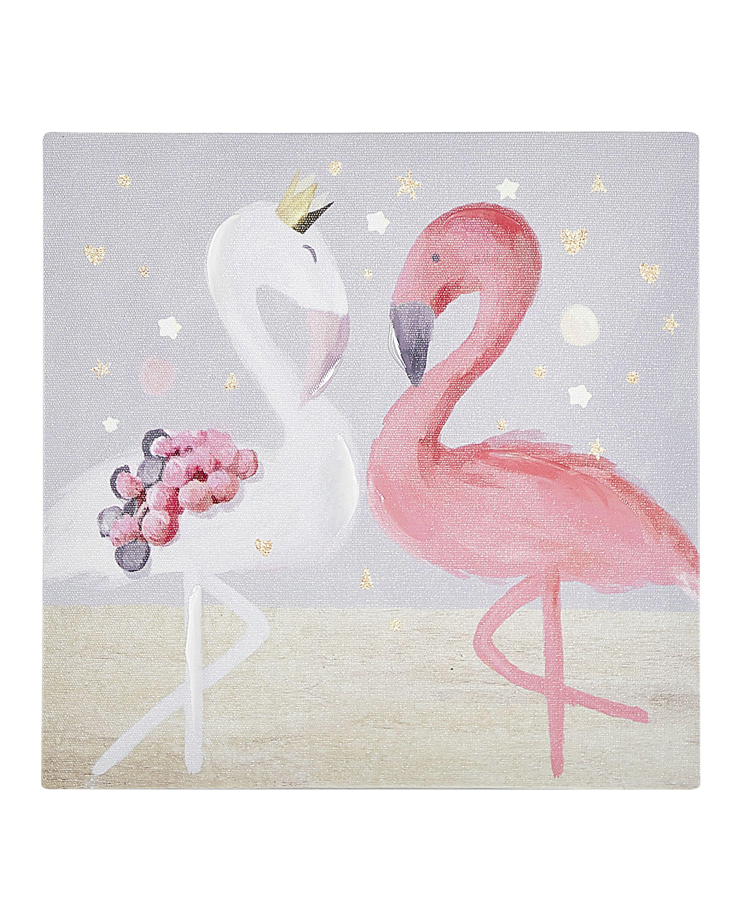 Beliani Lot de 3 toiles en Tissu Moderne TIMIA  