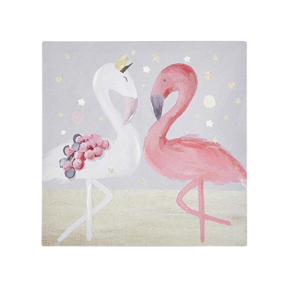 Beliani Lot de 3 toiles en Tissu Moderne TIMIA  