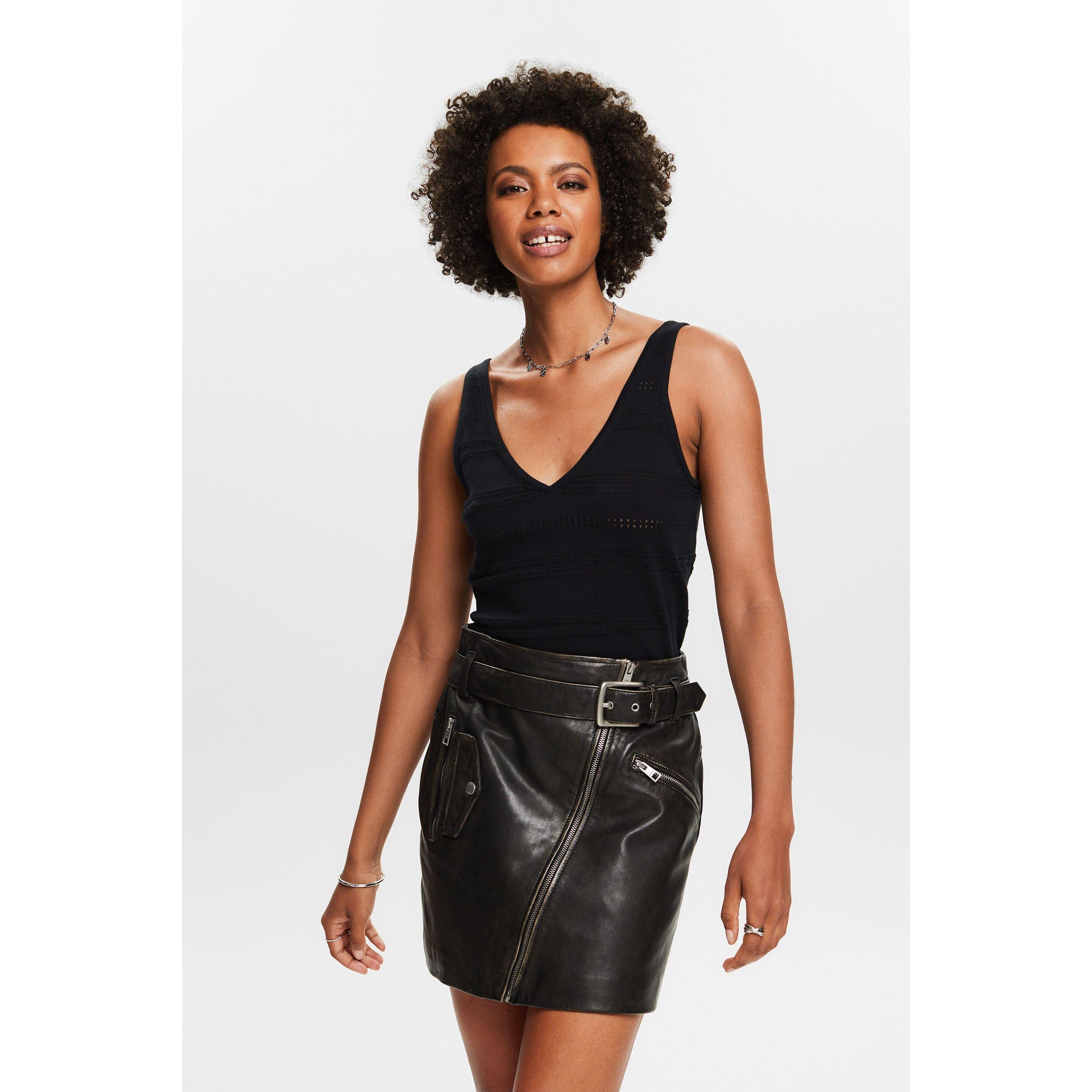 ESPRIT Débardeur Tricot Col V  