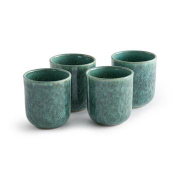 Lot de 4 tasses en grès émaillé