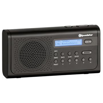 Roadstar TRA-300D+/BK radio Portatile Analogico e digitale Nero