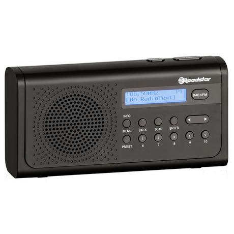 Roadstar  Roadstar TRA-300D+/BK Radio Tragbar Analog & Digital Schwarz 