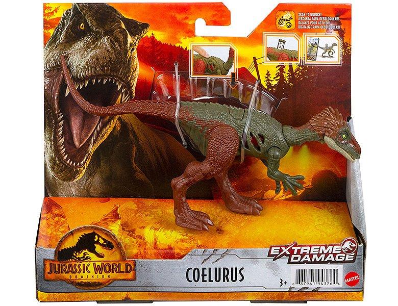 Mattel  Jurassic World Extreme Damage Coelurus 