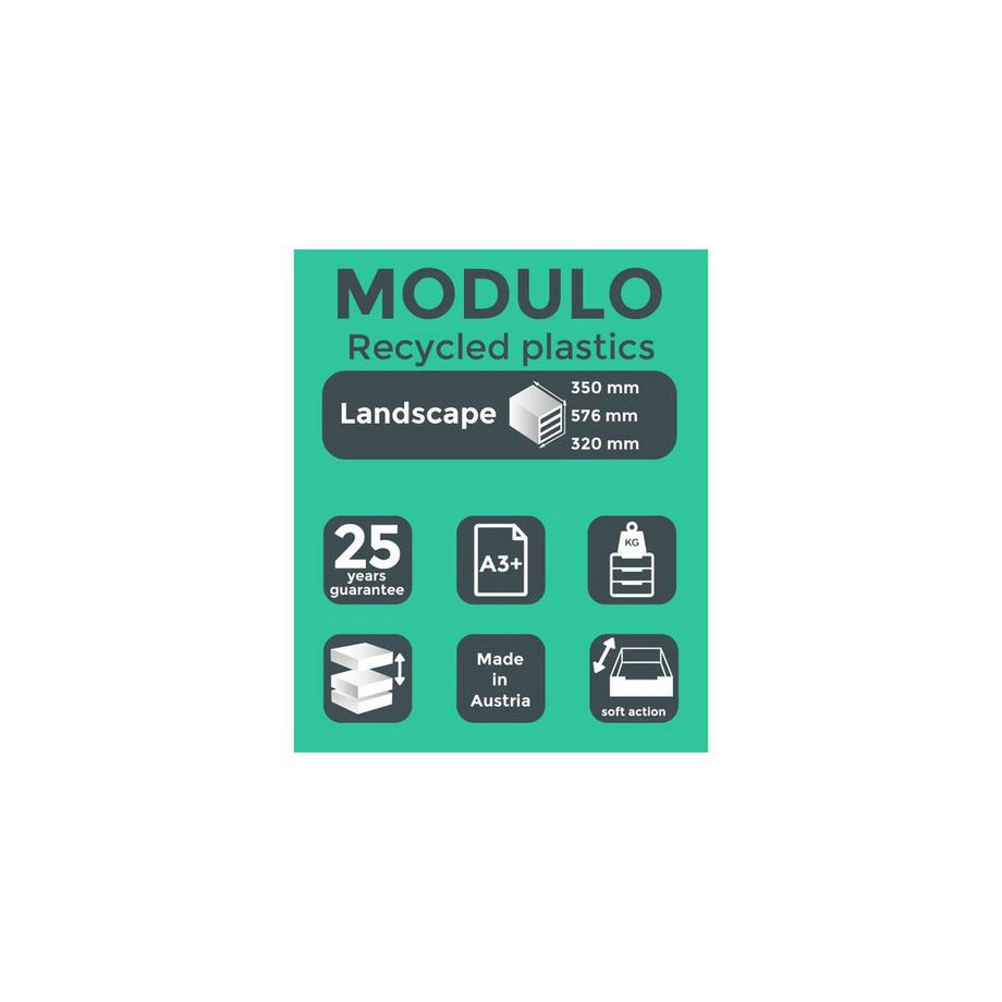 Exacompta Cassettiera Modulo Office 5 cassetti A3  