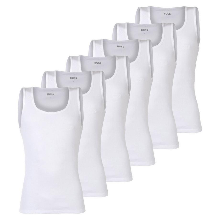 Unterhemd  6er Pack Bequem sitzend-TankTop6P RibClassic