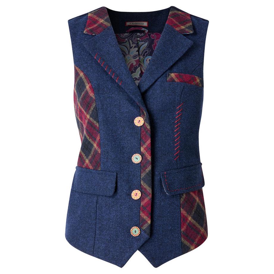 Joe Browns Gilet Heritage a quadri mix and match  