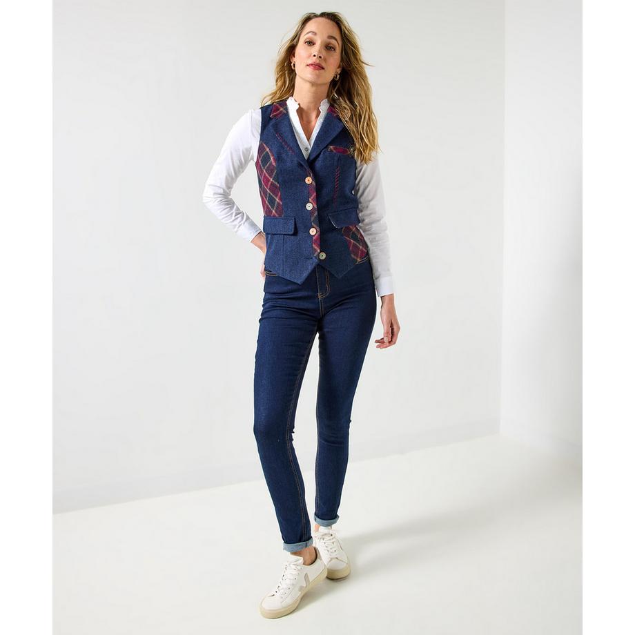 Joe Browns Gilet Heritage a quadri mix and match  