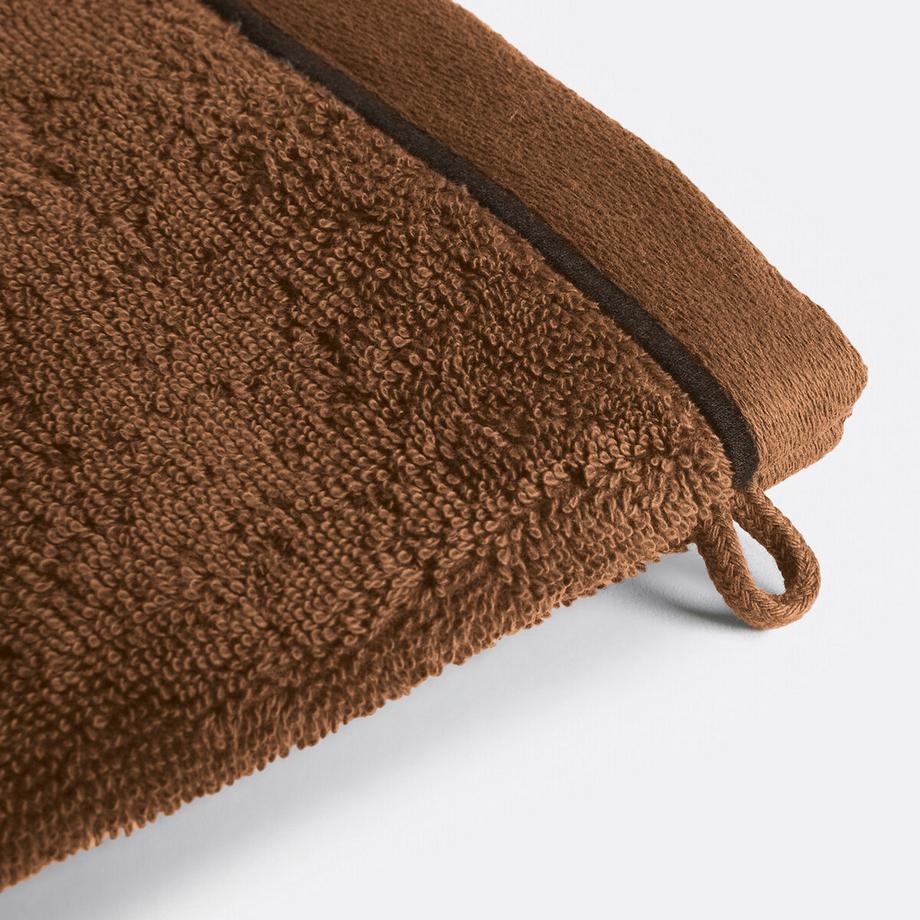 La Redoute Intérieurs Set mit 2 Waschhandschuhen aus gekämmter Baumwolle 675 gr/m2  