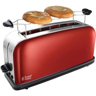 Russell Hobbs Colours Plus+ Flame Red Langschlitz-Toaster - acciaio-rosso  