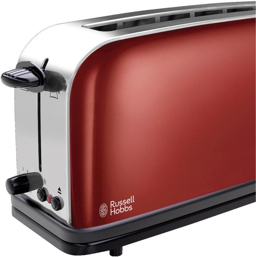 Russell Hobbs Colours Plus+ Flame Red Langschlitz-Toaster - inox - rouge  