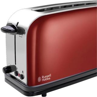 Russell Hobbs Colours Plus+ Flame Red Langschlitz-Toaster - acciaio-rosso  