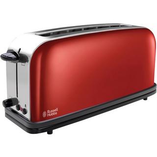 Russell Hobbs Colours Plus+ Flame Red Langschlitz-Toaster - acciaio-rosso  