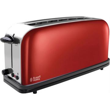 Colours Plus+ Flame Red Langschlitz-Toaster - acciaio-rosso