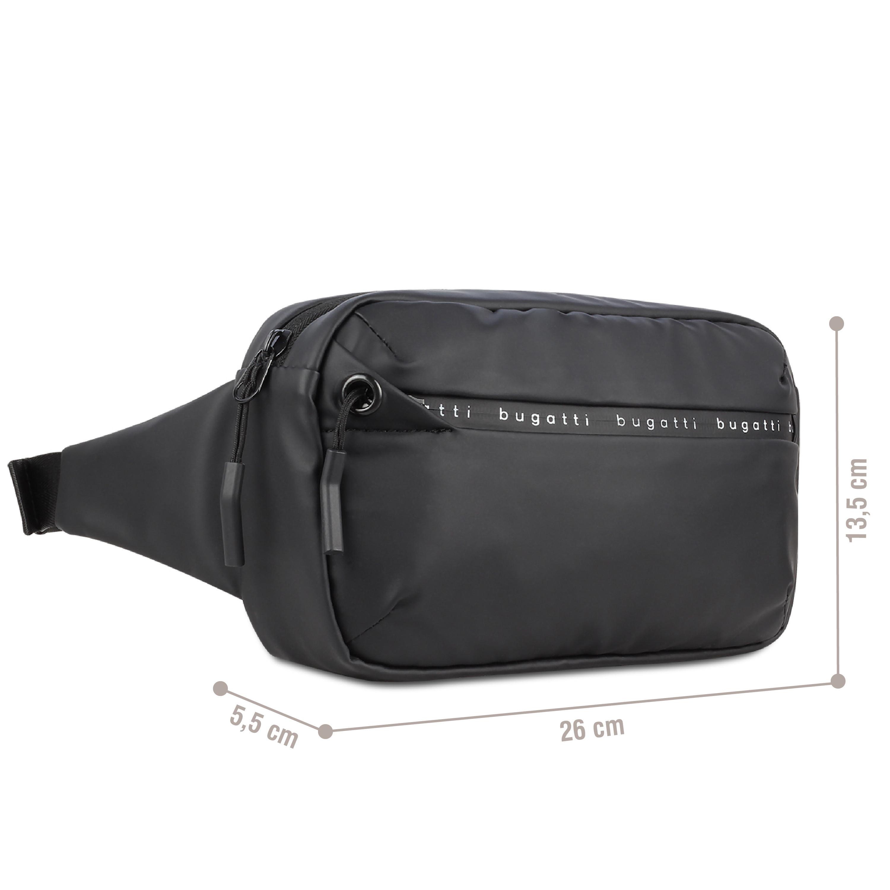 BUGATTI Bauchtasche Schwarz  