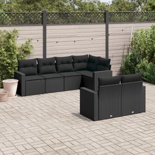 VidaXL set divano da giardino Polirattan  