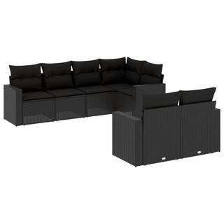 VidaXL set divano da giardino Polirattan  