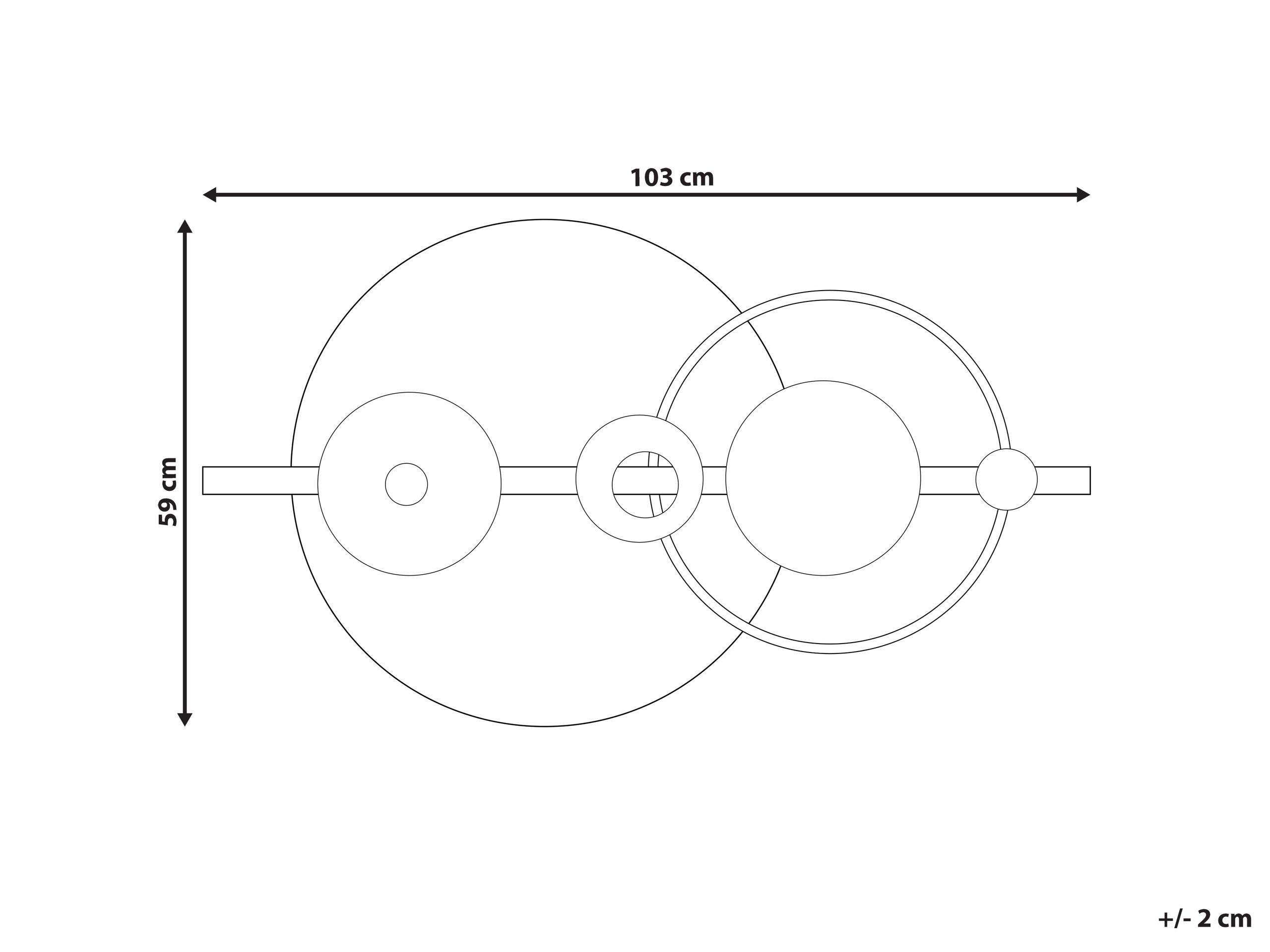 Beliani Decorazione da parete en Ferro Retrò RUTHENIUM  