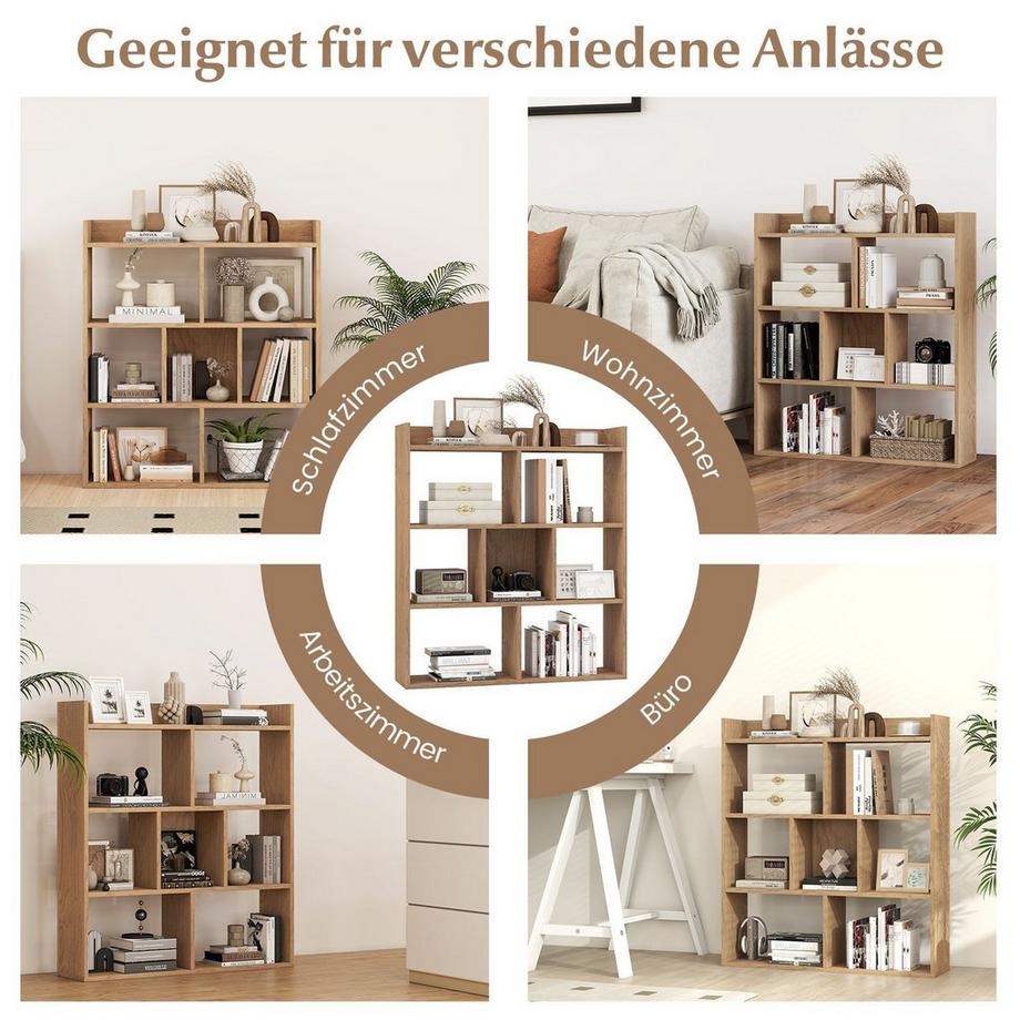 Northix Bücherregal mit 7 Würfeln  